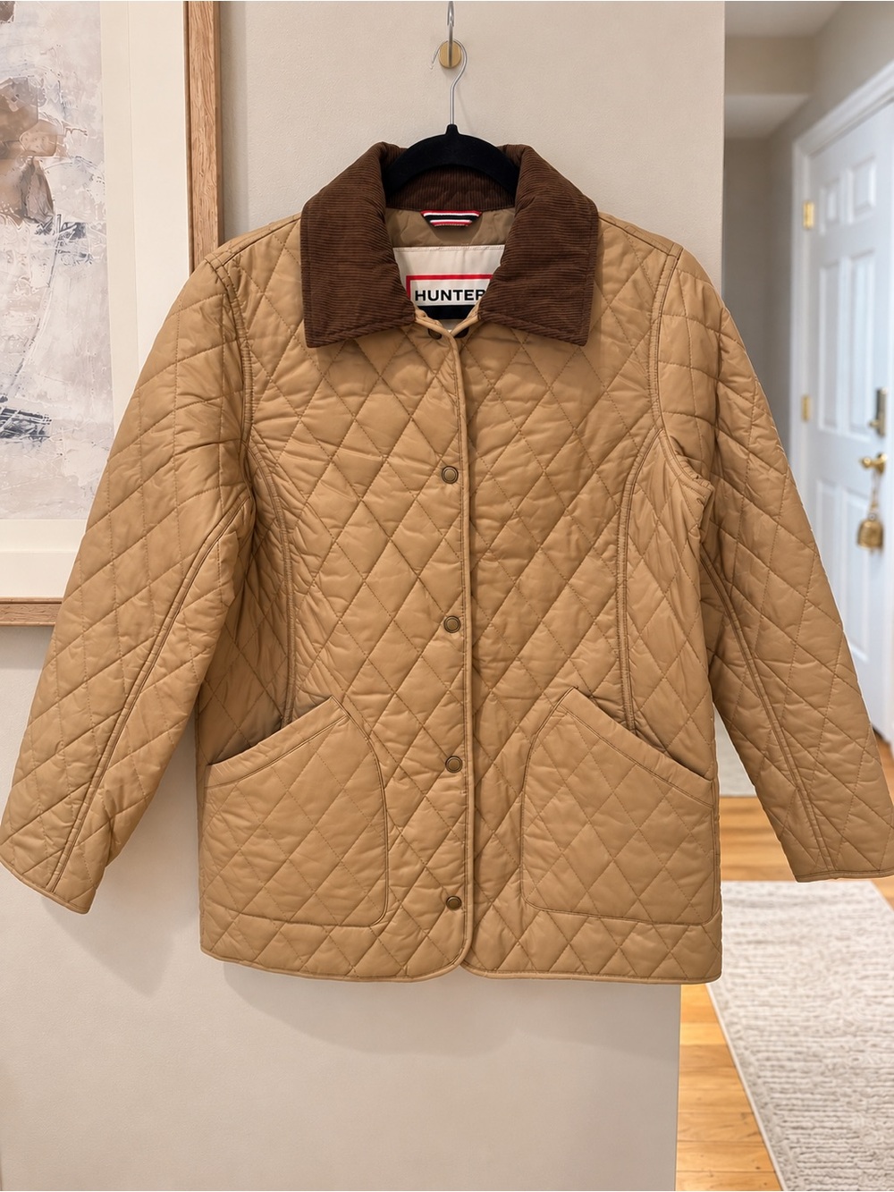 Hunter Women’s Quilted Jacket in Tan